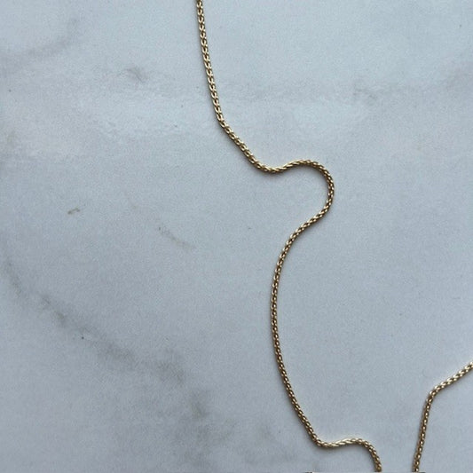 lilac celestial • purple moon dainty gold filled necklace