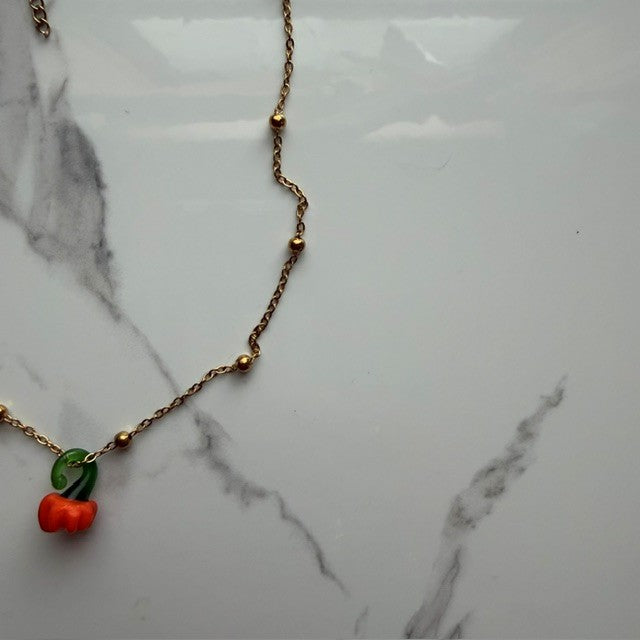 gourdbye • stainless steel satellite chain necklace