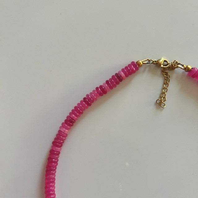 jada • pink beaded necklace