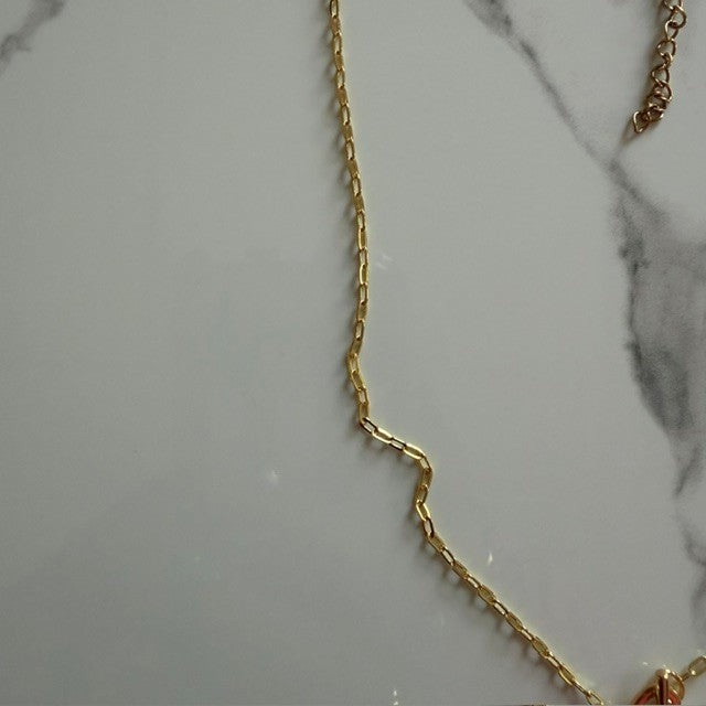 pumpkin ghost • dainty pvd paperclip chain