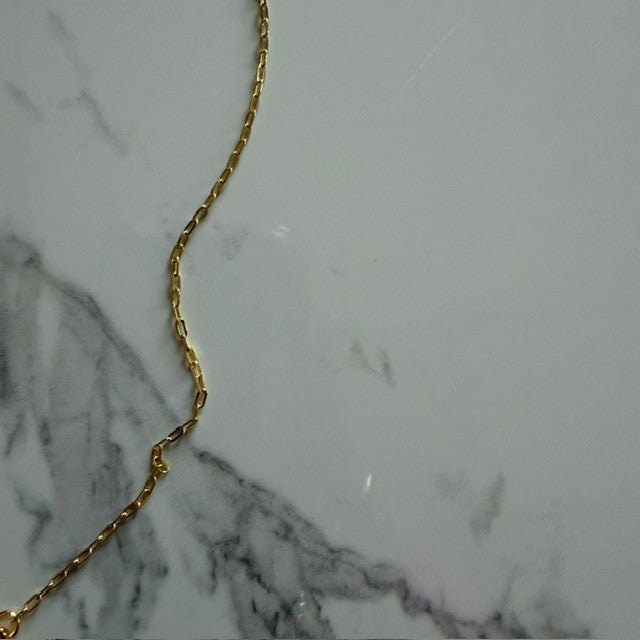 pumpkin ghost • dainty pvd paperclip chain