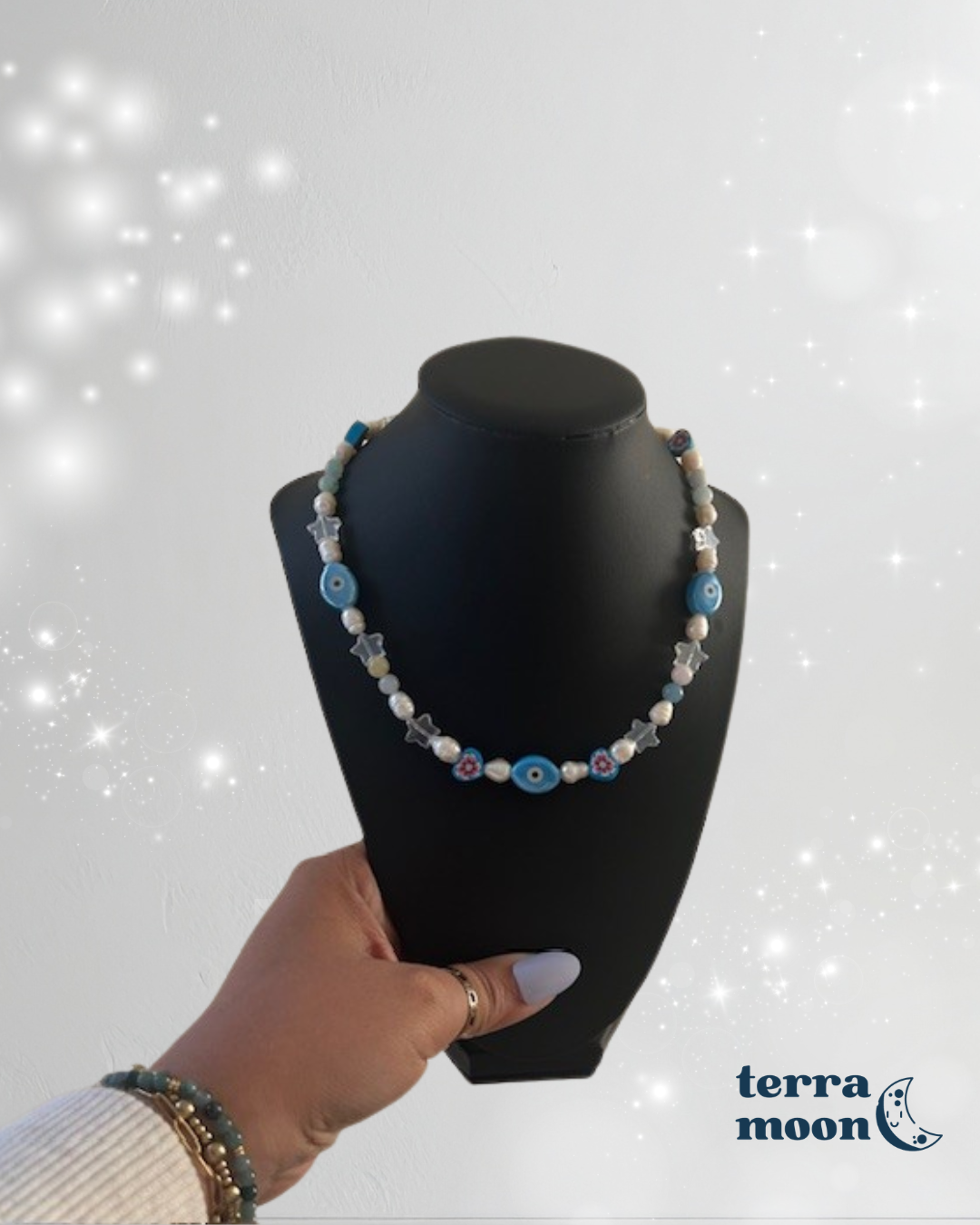 stardust • half beaded half pearl