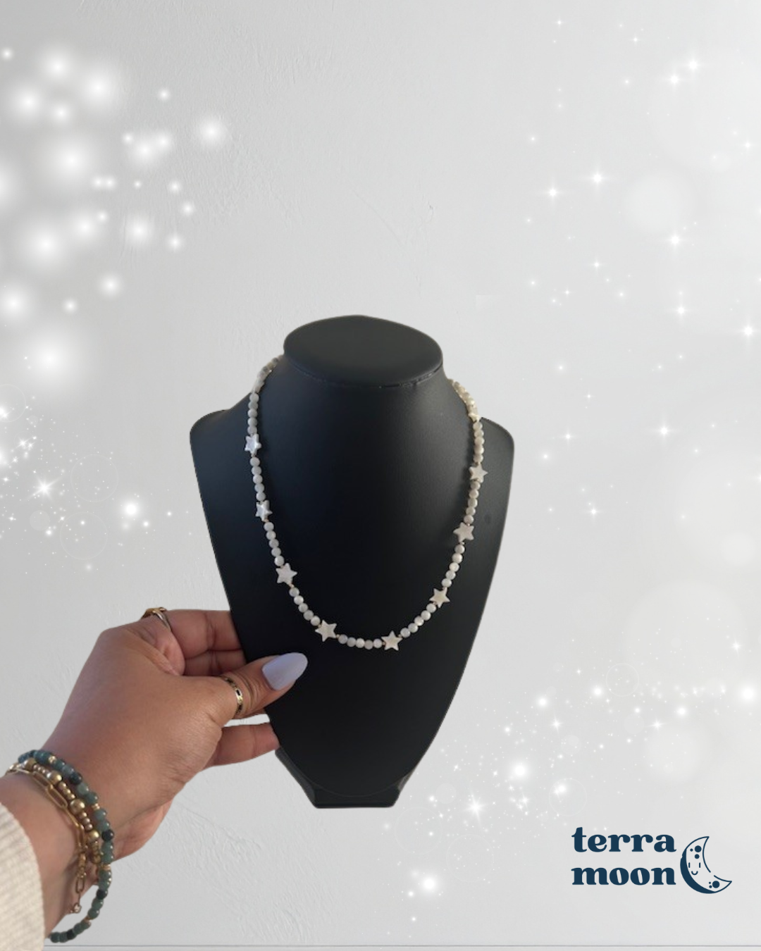 faye • mother of pearl necklace
