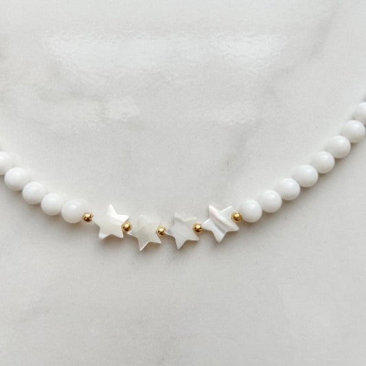sloane • mother of pearl necklace