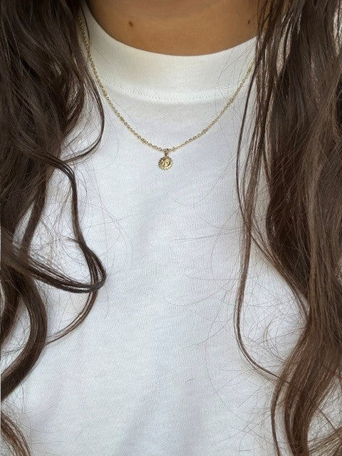 lil sol • dainty satellite gold plated necklace