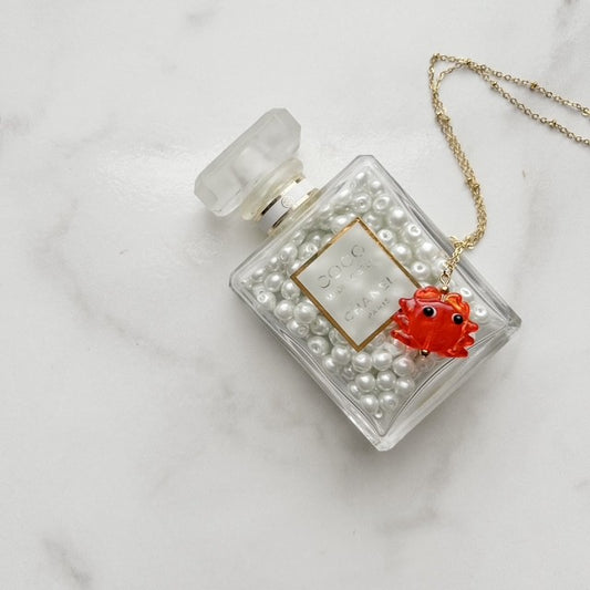 saltwater shuffle • dainty satellite gold plated necklace
