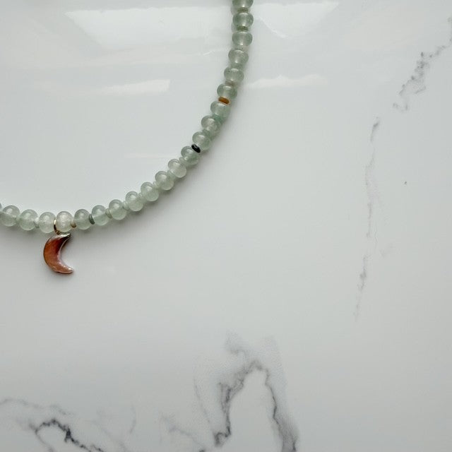 jade moon • beaded necklace