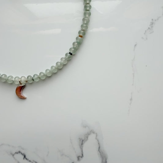 jade moon • beaded necklace