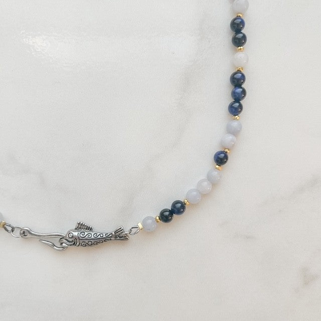 guppy • gemstone beaded necklace