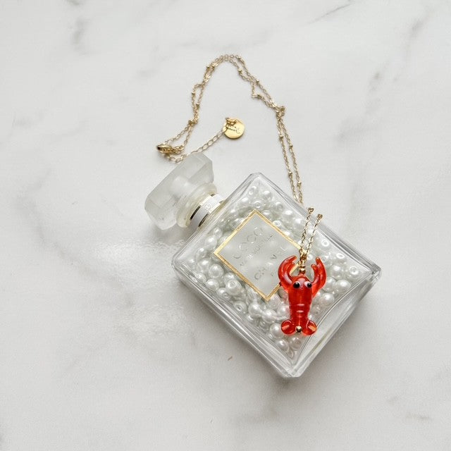 claw & order • dainty satellite gold plated necklace