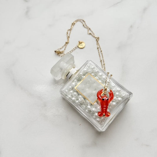 claw & order • dainty satellite gold plated necklace
