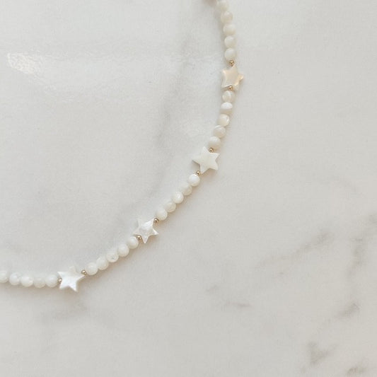 faye • mother of pearl necklace