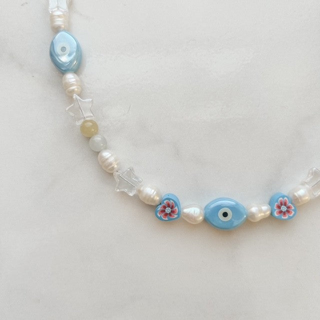 stardust • half beaded half pearl