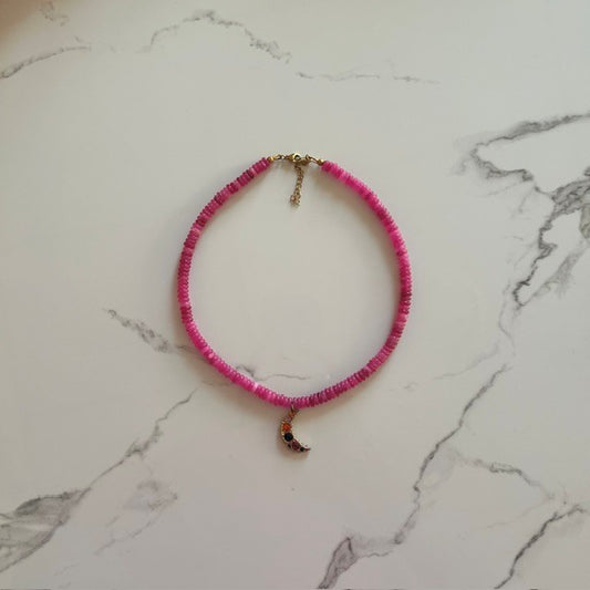 jada • pink beaded necklace