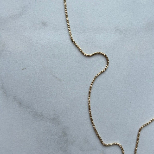 lilac celestial • purple moon dainty gold filled necklace