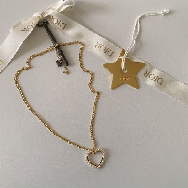 isabella • pearl heart gold filled necklace