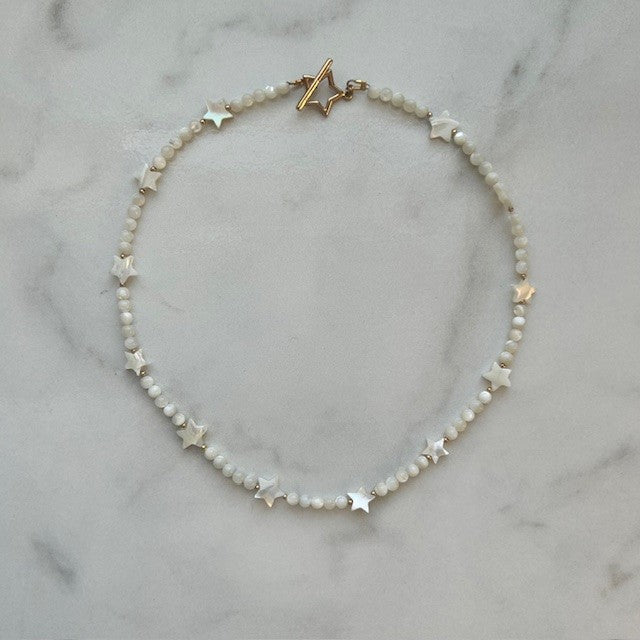 faye • mother of pearl necklace