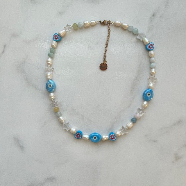 stardust • half beaded half pearl