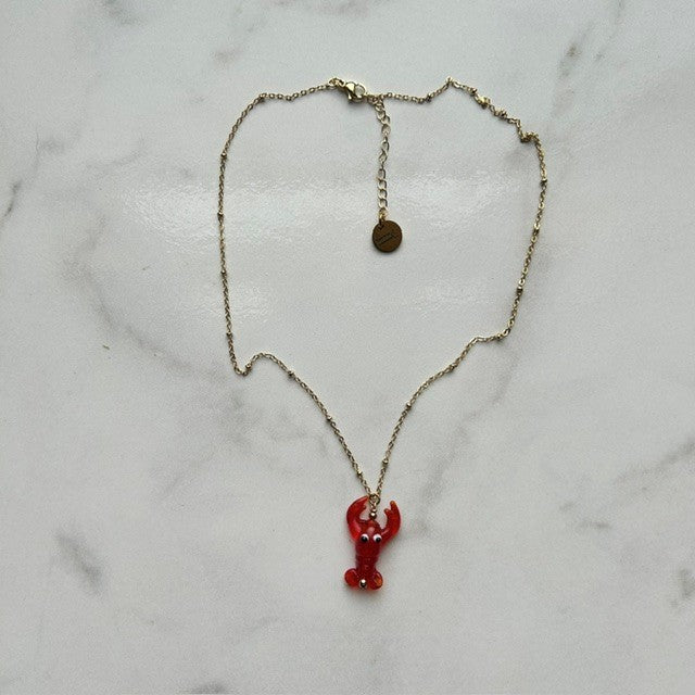 claw & order • dainty satellite gold plated necklace