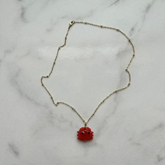saltwater shuffle • dainty satellite gold plated necklace