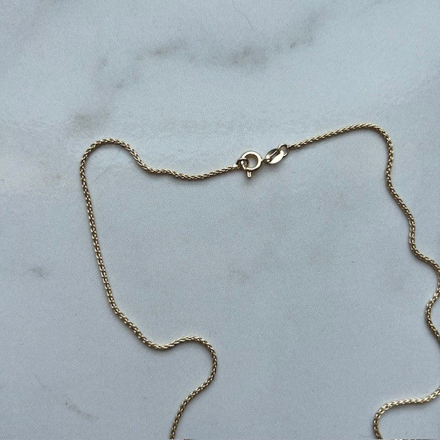 lilac celestial • purple moon dainty gold filled necklace