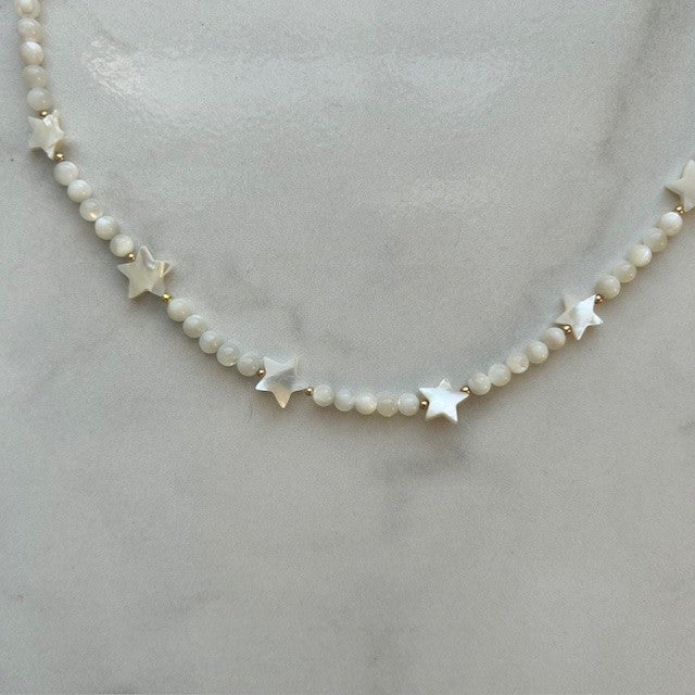 faye • mother of pearl necklace