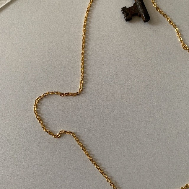 evelyn • smiley dainty gold filled necklace