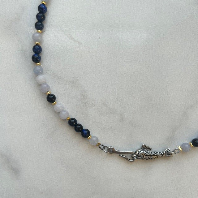 guppy • gemstone beaded necklace