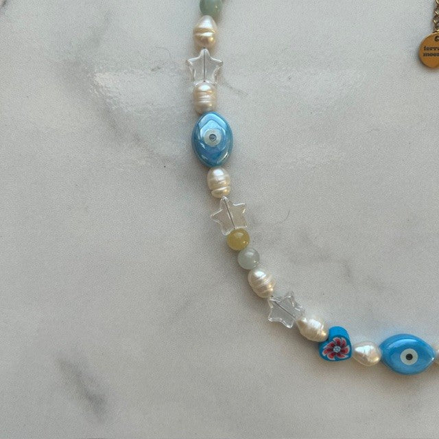 stardust • half beaded half pearl
