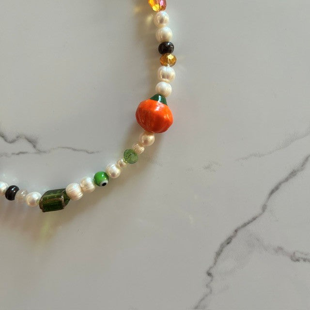 nuts about fall • beaded necklace