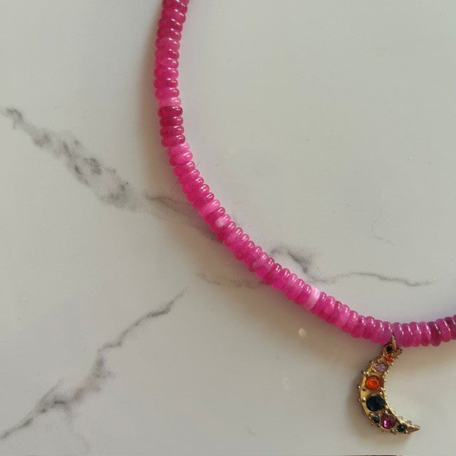 jada • pink beaded necklace