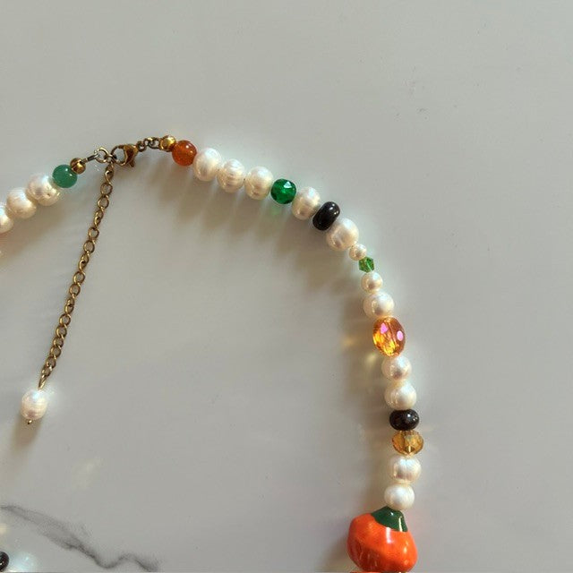 nuts about fall • beaded necklace