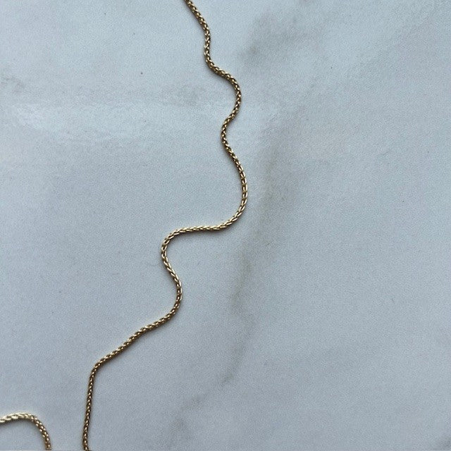 lilac celestial • purple moon dainty gold filled necklace