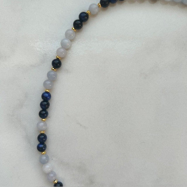 guppy • gemstone beaded necklace