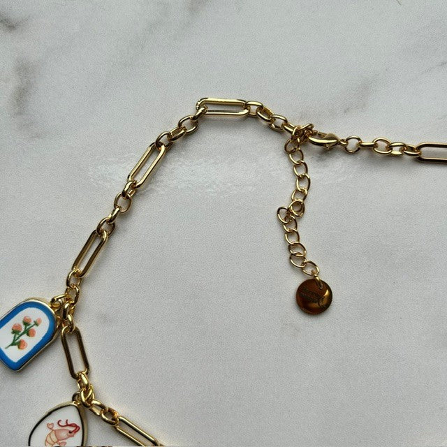 alex • 14k gold plated chain • charm necklace