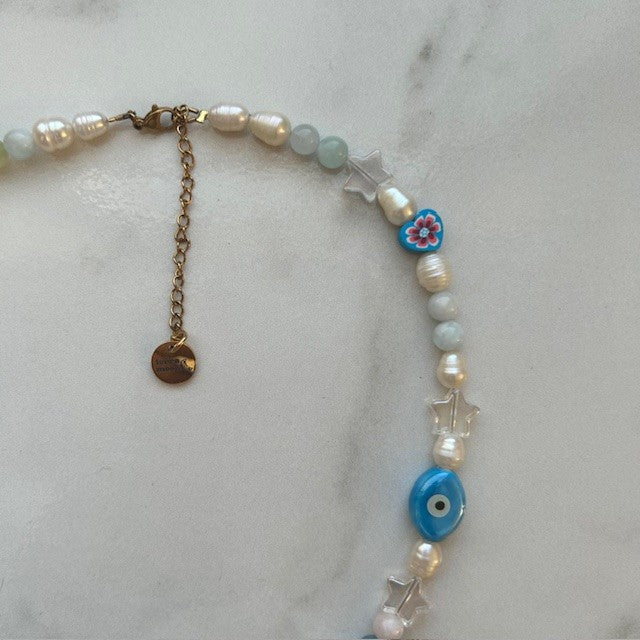 stardust • half beaded half pearl