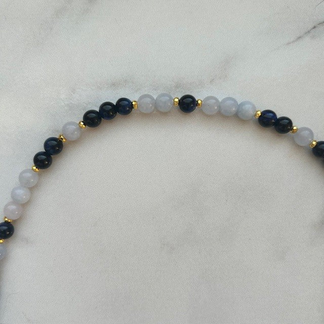 guppy • gemstone beaded necklace