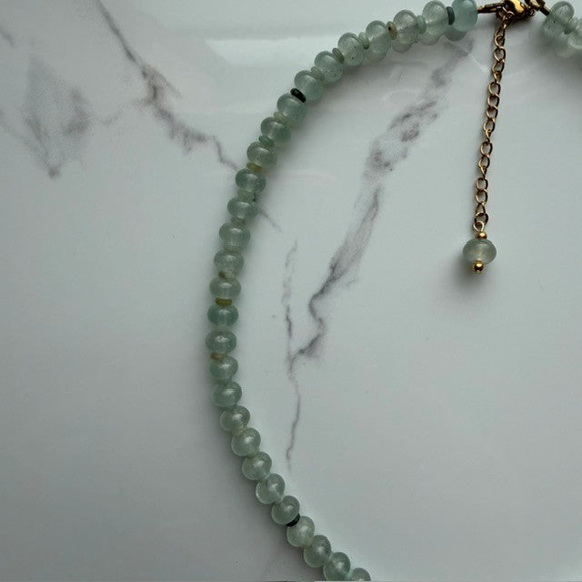 jade moon • beaded necklace