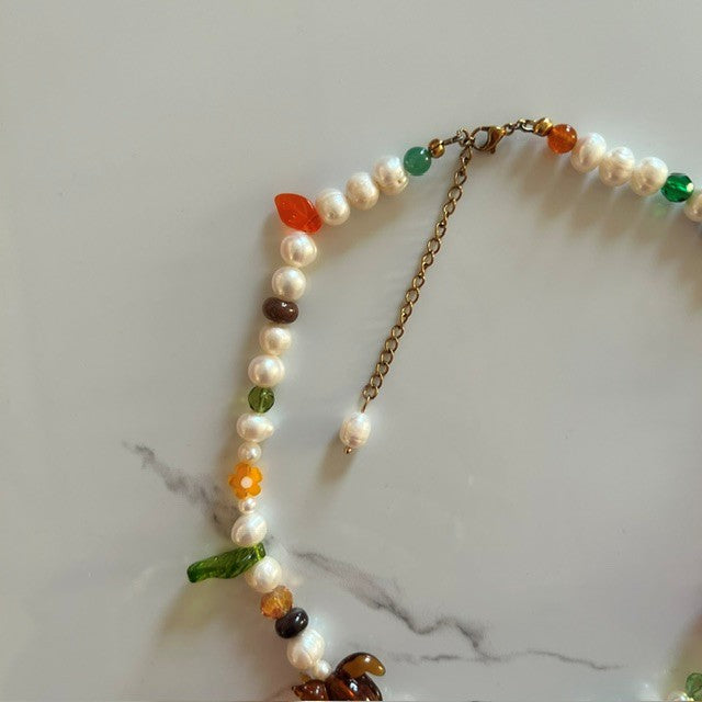 nuts about fall • beaded necklace