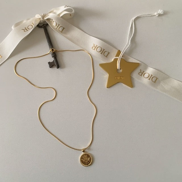harper  • hamsa coin dainty gold plated necklace
