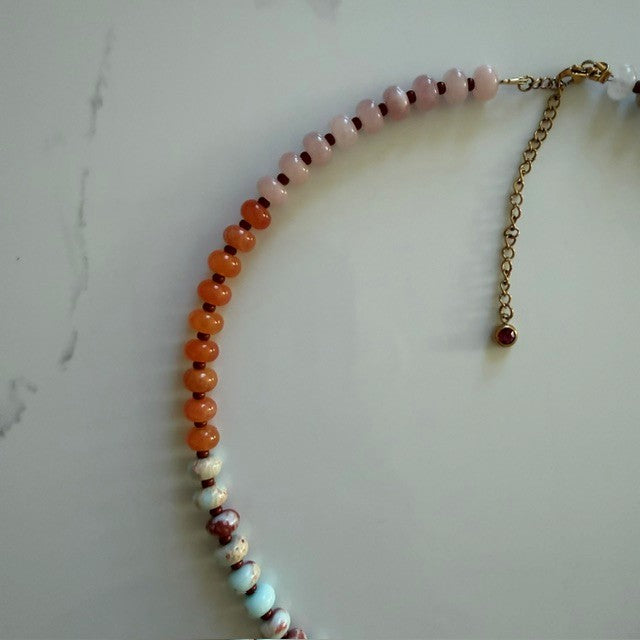 under the october sky • beaded necklace