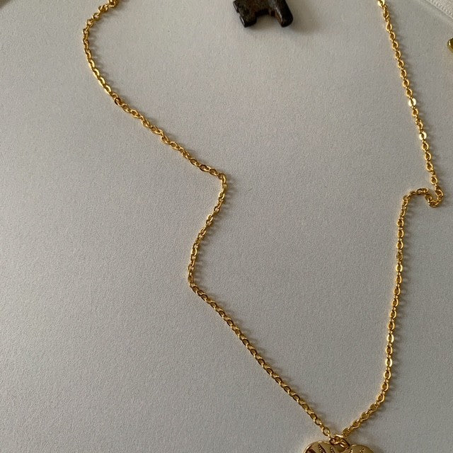 zoey • evil eye heart dainty gold filled necklace