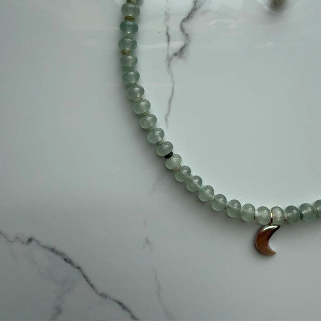 jade moon • beaded necklace