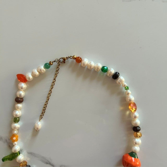 nuts about fall • beaded necklace
