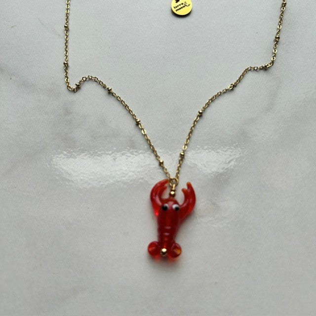claw & order • dainty satellite gold plated necklace