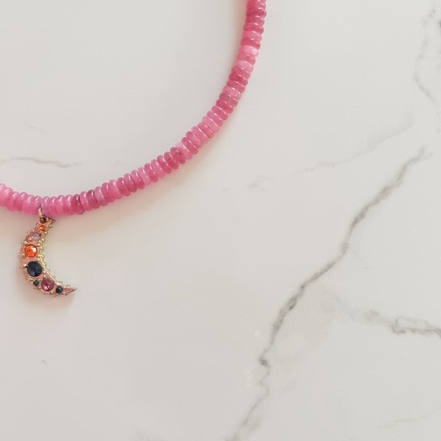 jada • pink beaded necklace