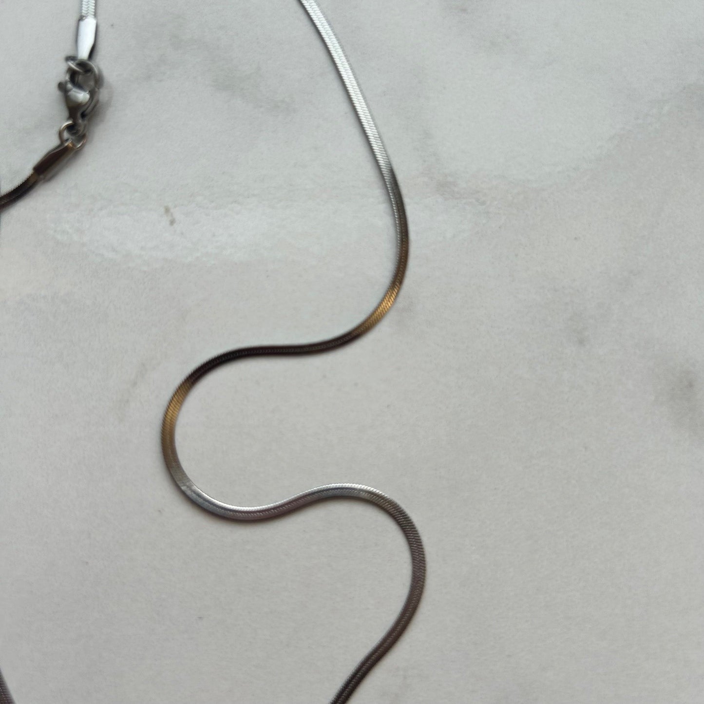 shelly baby ii • 18" stainless steel necklace