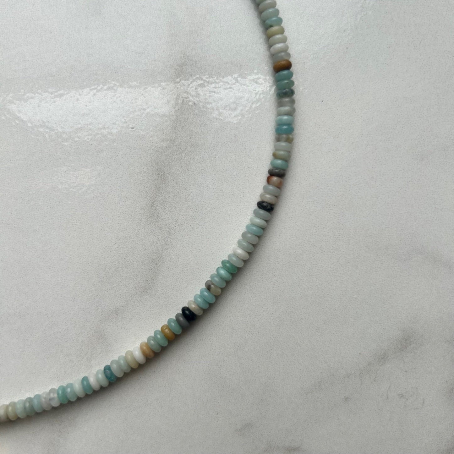 swim shady • amazonite beaded necklace
