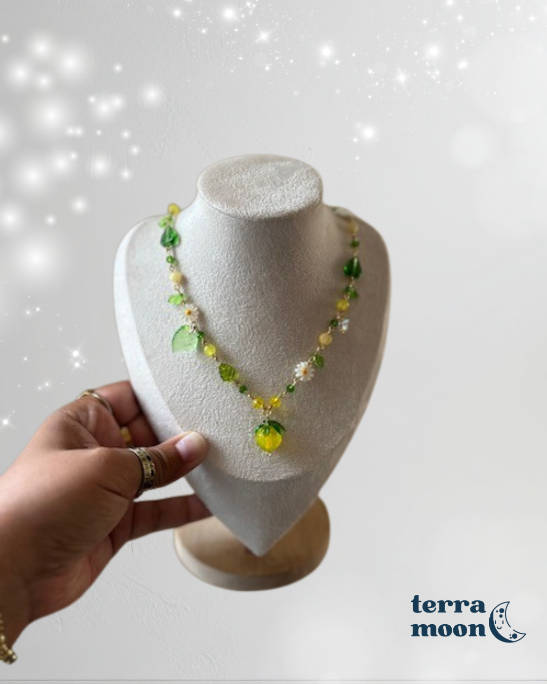 limoncello necklace • cottagecore fairycore jewelry